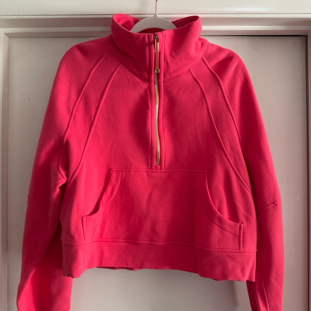 lululemon athletica Scuba Oversized Funnel-Neck Half Zip (Glaze Pink/Gold)